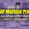 CPAP machines displayed with mobile app for tracking data.