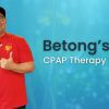 Betong smiling after CPAP therapy success story photo image