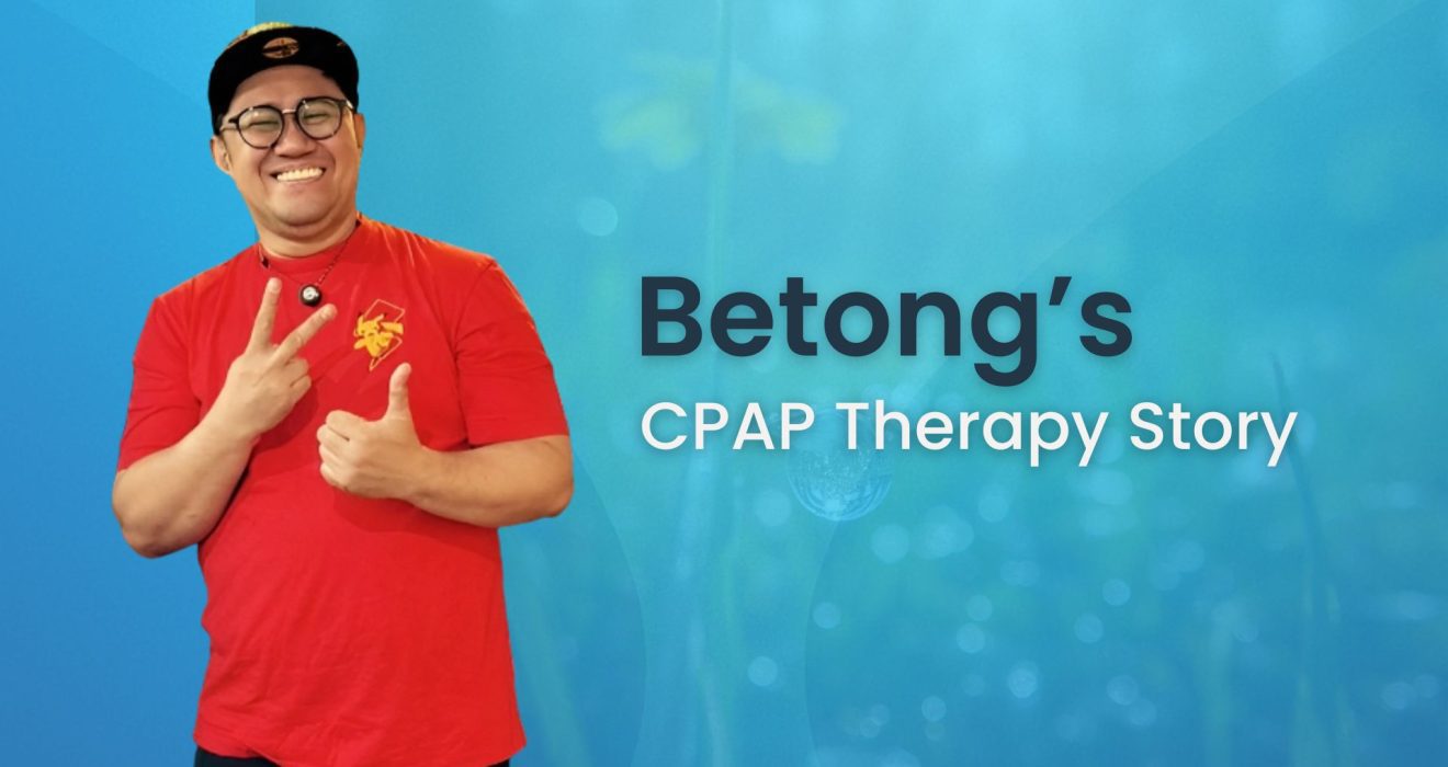 Betong smiling after CPAP therapy success story photo image